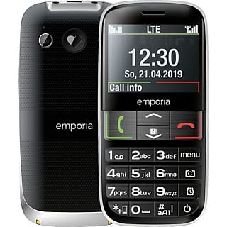 EMPORIA ACTIVE.4G - Telefono cellulare (Nero/Argento)
