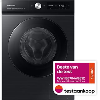 SAMSUNG Bespoke AI EcoBubble Wasmachine voorlader (WW11BB704AGBS2)