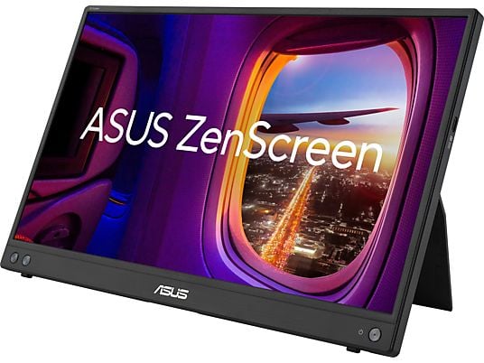 ASUS ZenScreen MB16AHV - Monitor portatile, 15.6 ", Full-HD, 60 Hz, Nero