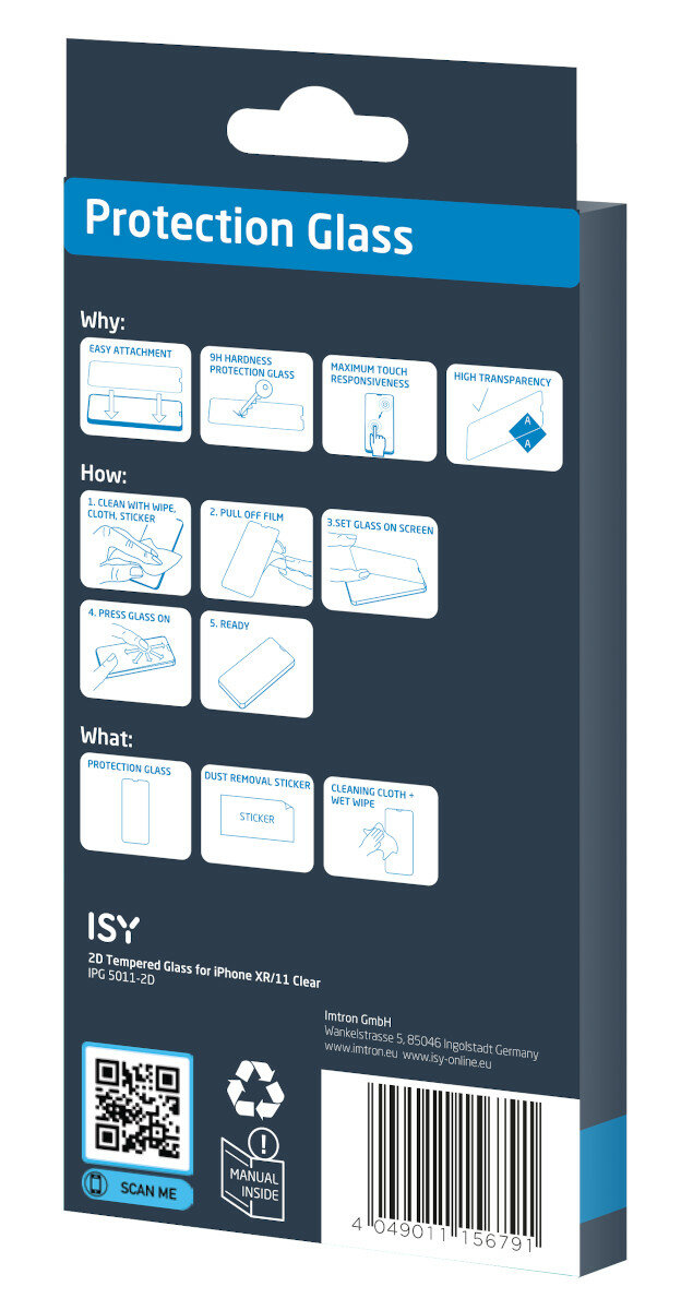 Szkło ochronne ISY IPG-5011-2D do Apple iPhone XR/11