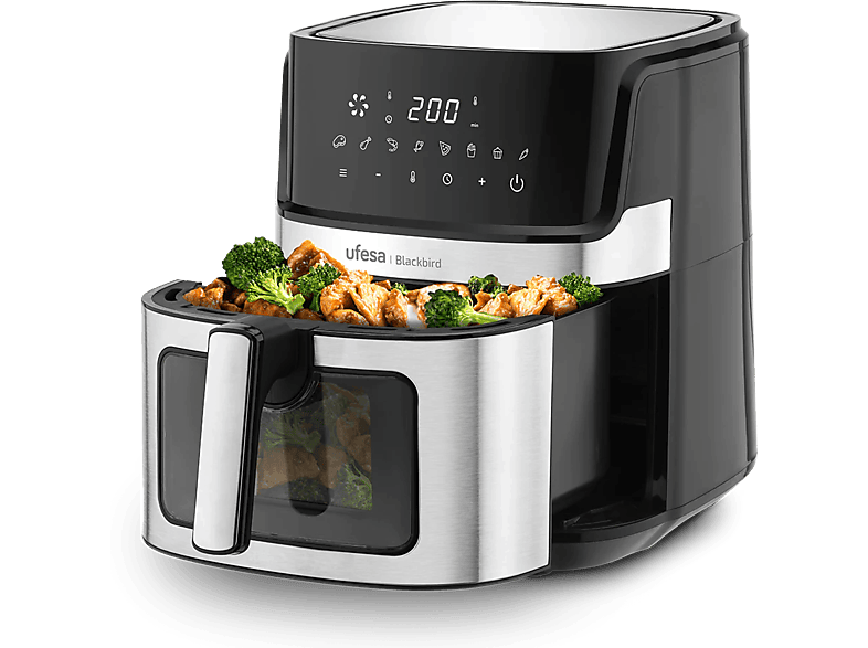 Ufesa Blackbird, 1700 W, 6.5 l, 8 programas, Temporizador 60min, Inox