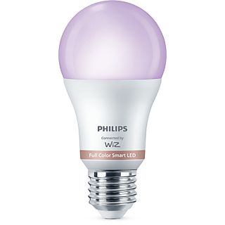 Bombilla inteligente - Philips Smart LED, 8,5 W (Eq. 60 W) A60 E27, Luz Blanca y de Colores, Wi-Fi, Con tecnología SpaceSense