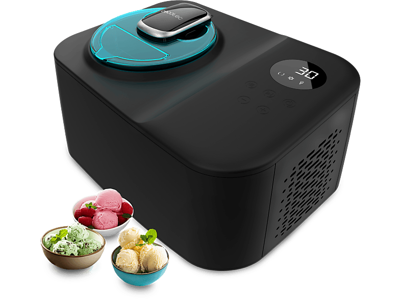 Heladera - Ninja CREAMI NC300EU, 7 programas, 800 W, 450 ml, Negro /  Plateado