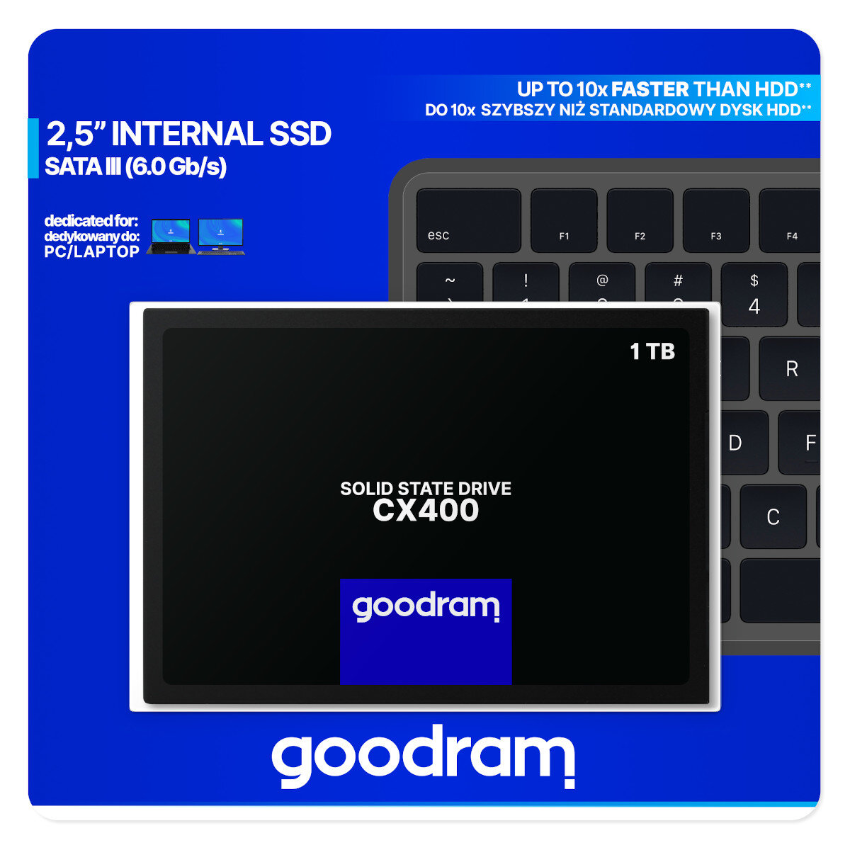 Dysk SSD GOODRAM CX400 1TB SSDPR-CX400-01T