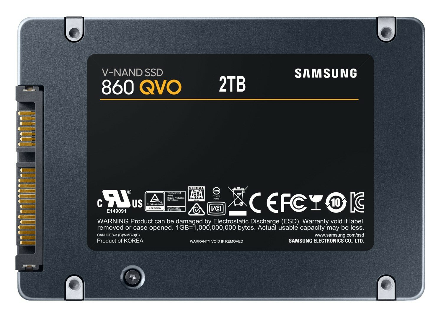 Dysk SSD SAMSUNG 860 QVO SATA III 2.5 cala 2TB MZ-76Q2T0BW