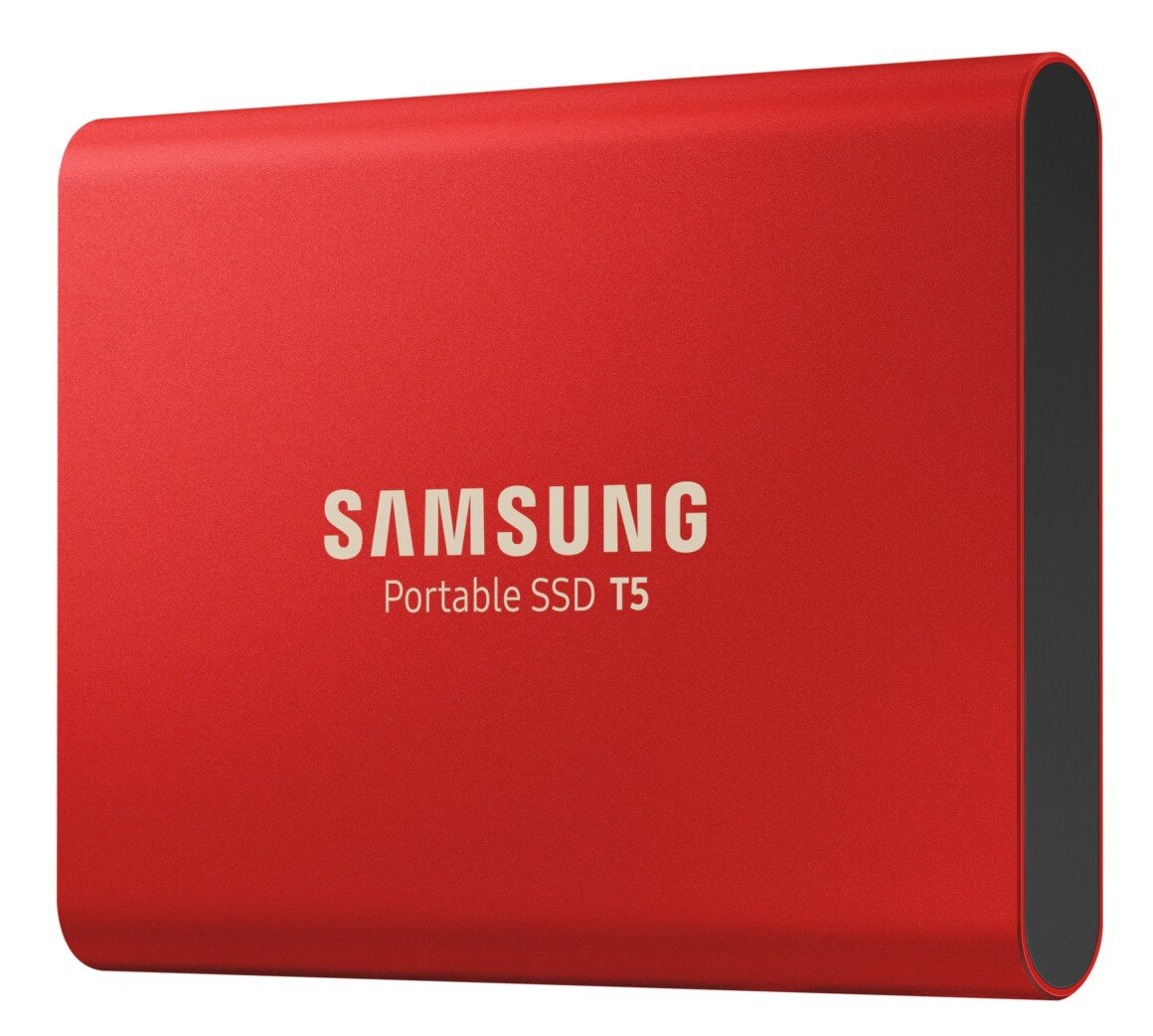 Zewnętrzny dysk SSD SAMSUNG T5 1TB Czerwony MU-PA1T0R/EU