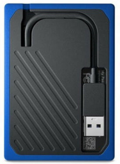 Zewnętrzny dysk SSD WD My Passport Go 500 GB Niebieski WDBMCG5000ABT-WESN