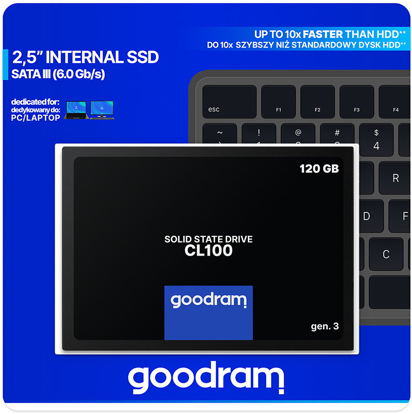 Dysk SSD GOODRAM SSD CL100 SATA III GEN.3 120 GB