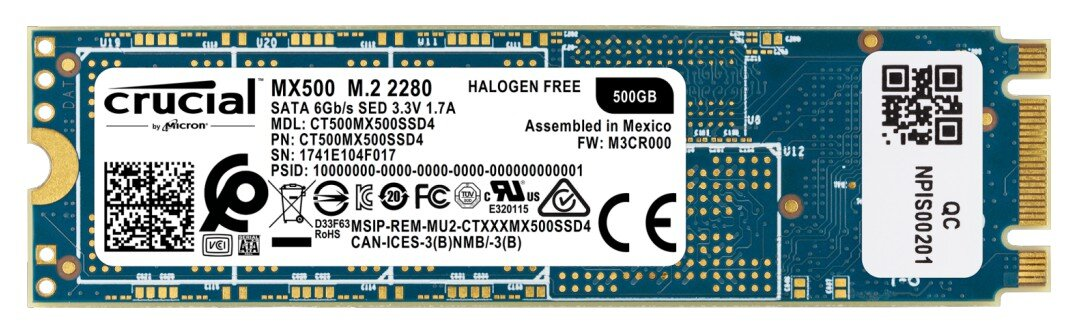 Dysk SSD CRUCIAL MX500 500GB CT500MX500SSD4