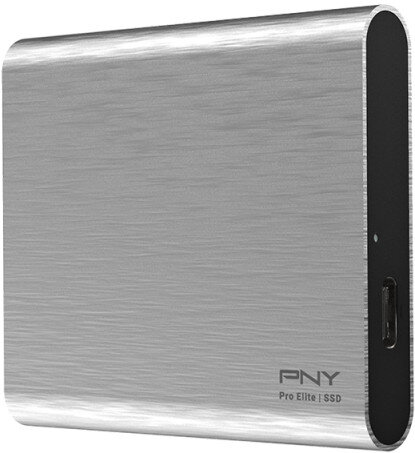 Dysk zewnętrzny SSD PNY Pro Elite USB 3.1 Gen 2 Type-C 250GB Srebrny