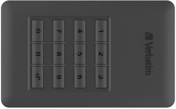 Dysk zewnętrzny VERBATIM Store n Go 2TB HDD Secure USB 3.1Gen. 1 ze złączem USB-C Czarny