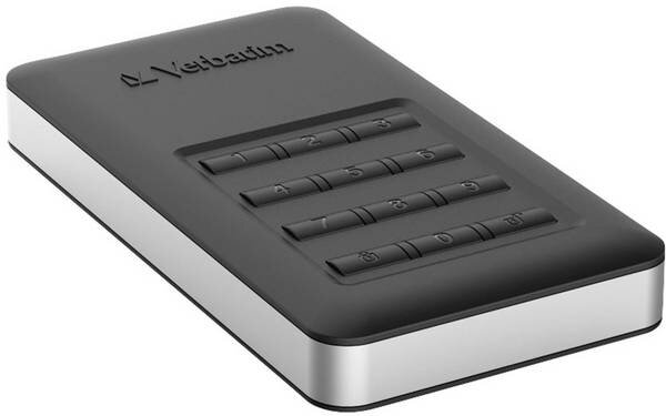 Dysk zewnętrzny VERBATIM Store n Go 2TB HDD Secure USB 3.1Gen. 1 ze złączem USB-C Czarny