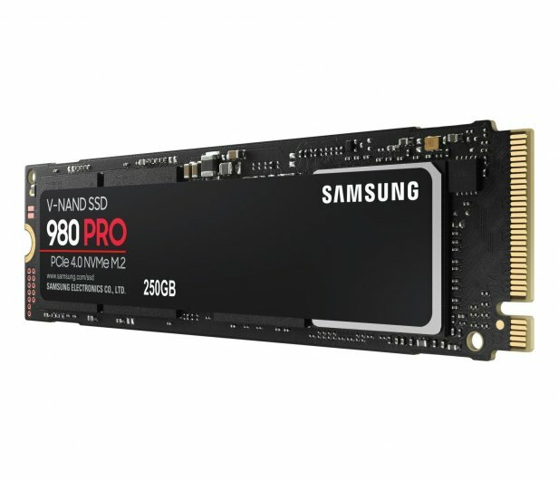 Dysk SSD SAMSUNG 250GB M.2 PCIe Gen4 NVMe 980 PRO MZ-V8P250BW