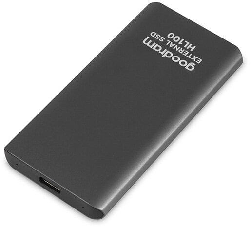 Dysk zewnętrzny GOODRAM SSD HL100 1TB + kabel USB-C Szary SSDPR-HL100-01T