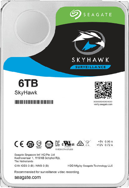 Dysk HDD SEAGATE SkyHawk 6TB ST6000VX001