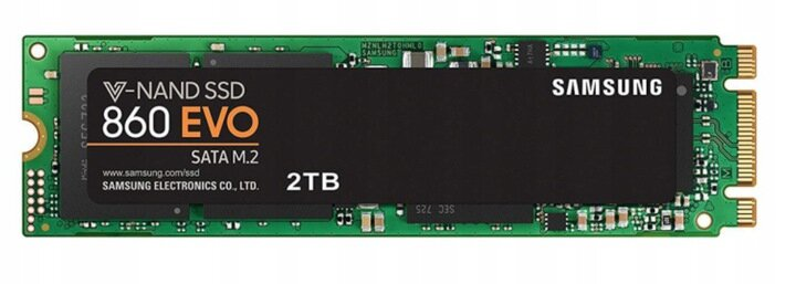 Dysk SSD SAMSUNG 860 EVO 2TB M.2 (SATA) MZ-N6E2T0BW