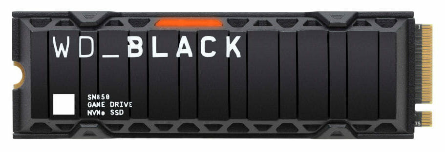 Dysk SSD WD Black SN850 1TB NVMe with Heatsink WDBAPZ0010BNC-WRSN