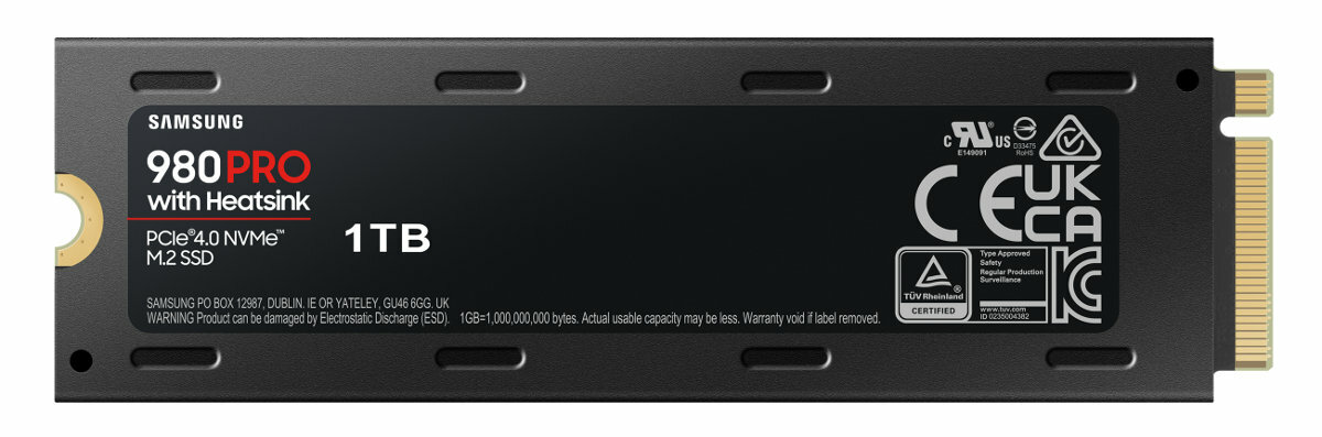 Dysk SSD SAMSUNG 980 PRO Heatsink PCIe 4.0 NVMe M.2 SSD 1TB MZ-V8P1T0CW
