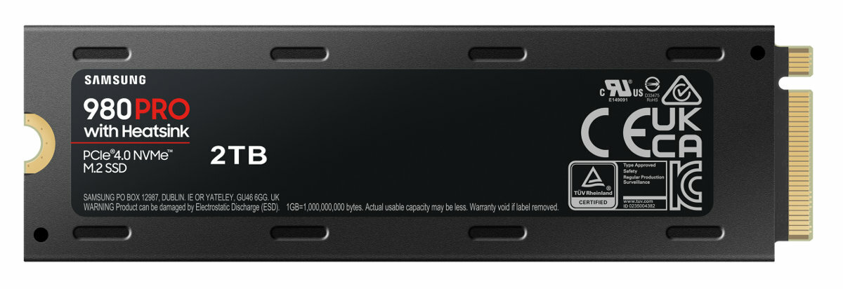 Dysk SSD SAMSUNG 980 PRO Heatsink PCIe 4.0 NVMe M.2 SSD 2TB MZ-V8P2T0CW