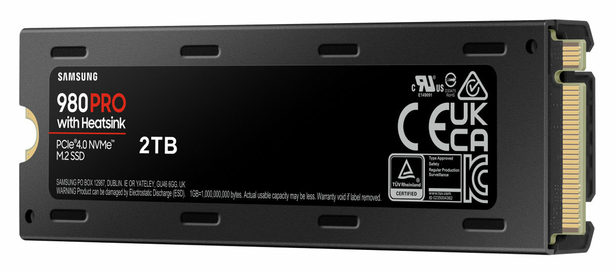 Dysk SSD SAMSUNG 980 PRO Heatsink PCIe 4.0 NVMe M.2 SSD 2TB MZ-V8P2T0CW