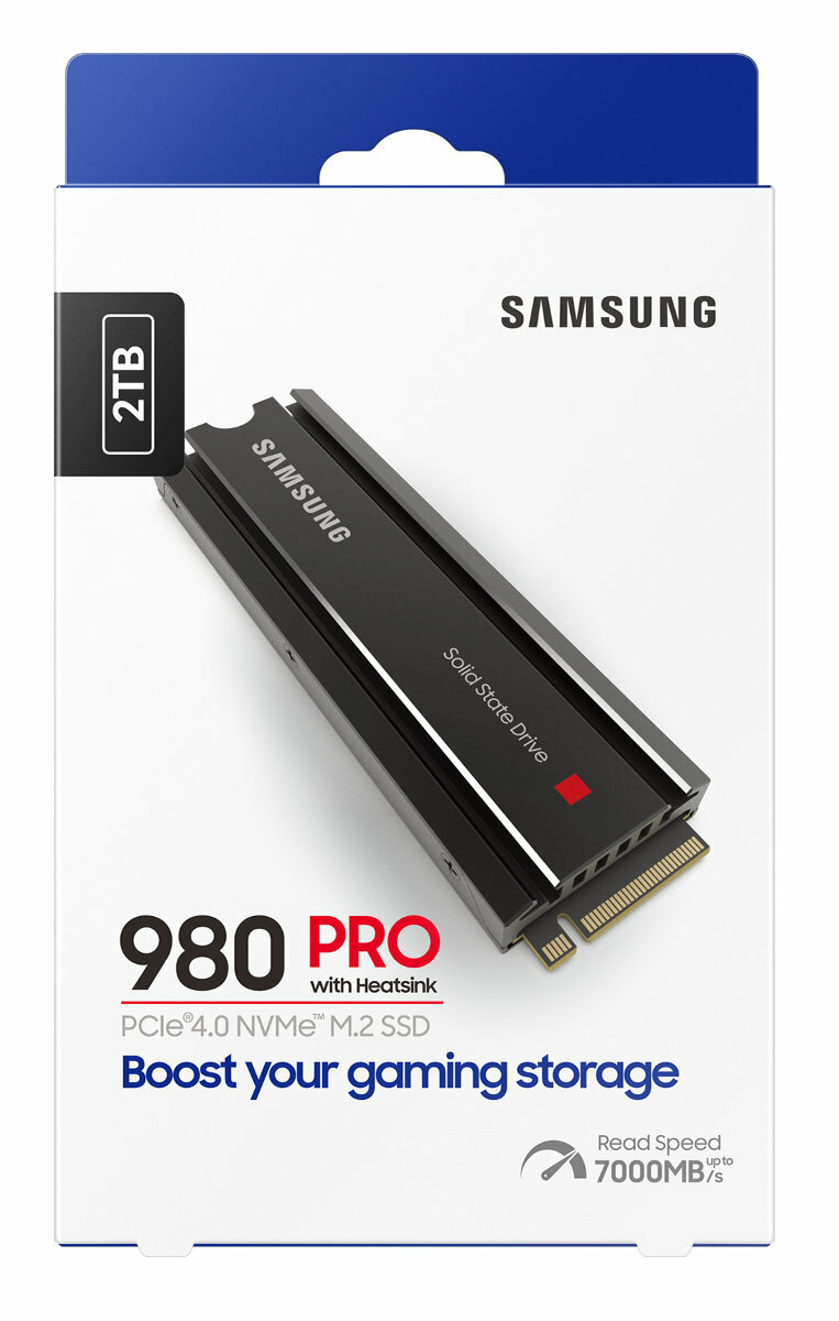 Dysk SSD SAMSUNG 980 PRO Heatsink PCIe 4.0 NVMe M.2 SSD 2TB MZ-V8P2T0CW