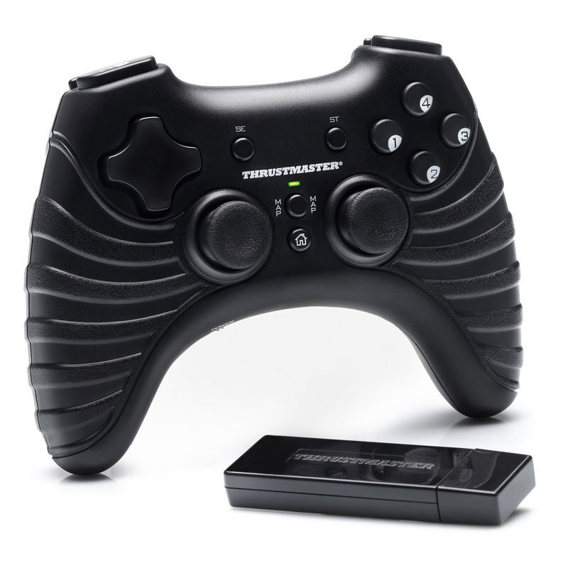 Kontroler bezprzewodowy THRUSTMASTER THR-PAD-TWIR-BL Gamepad T-Wireless Black do PC/PS3