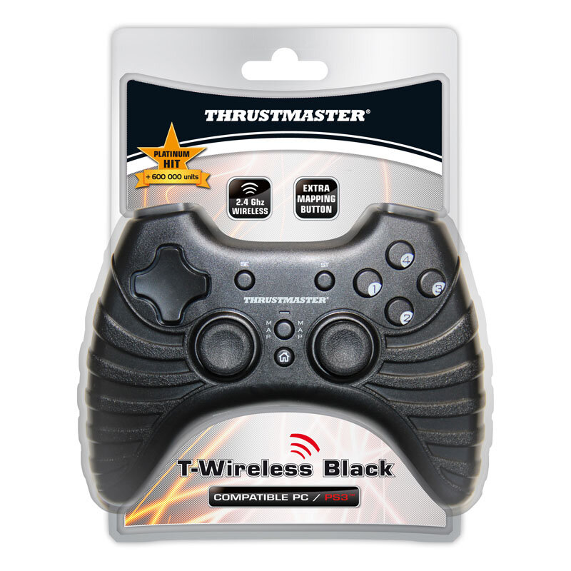 Kontroler bezprzewodowy THRUSTMASTER THR-PAD-TWIR-BL Gamepad T-Wireless Black do PC/PS3