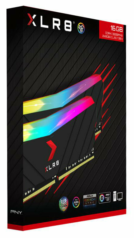 Pamięć RAM PNY XLR8 Gaming EPIC-X RGB DDR4 3200MHz 16GB(2x8GB) MD16GK2D4320016XRGB