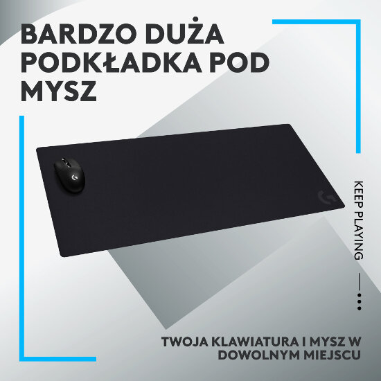 Podkładka pod mysz LOGITECH G840 XL Czarny 943-000777