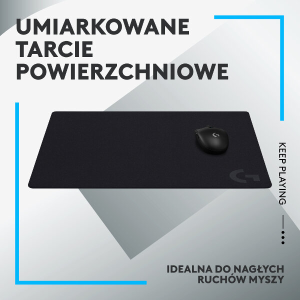 Podkładka pod mysz LOGITECH G640 Czarny 943-000798