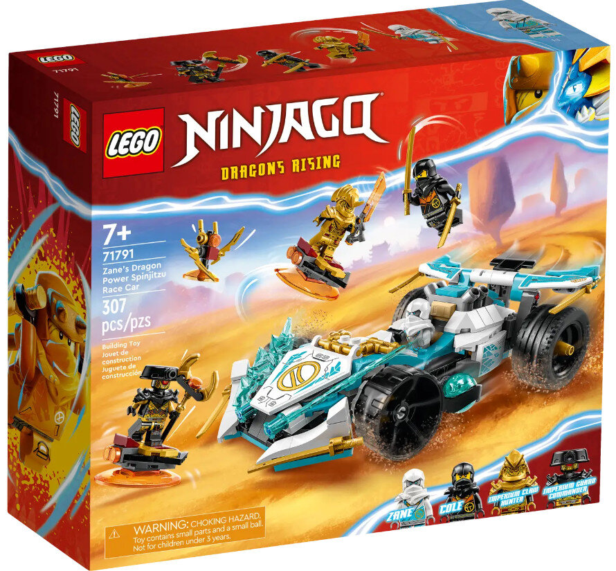 Klocki LEGO Ninjago - Smocza moc Zane’a — wyścigówka spinjitzu 71791