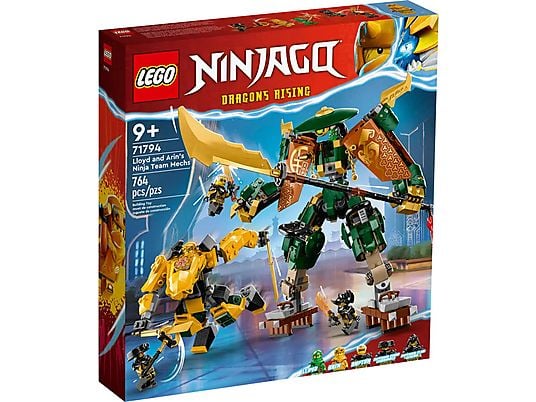 Klocki LEGO Ninjago Drużyna mechów ninja Lloyda i Arina (71794)