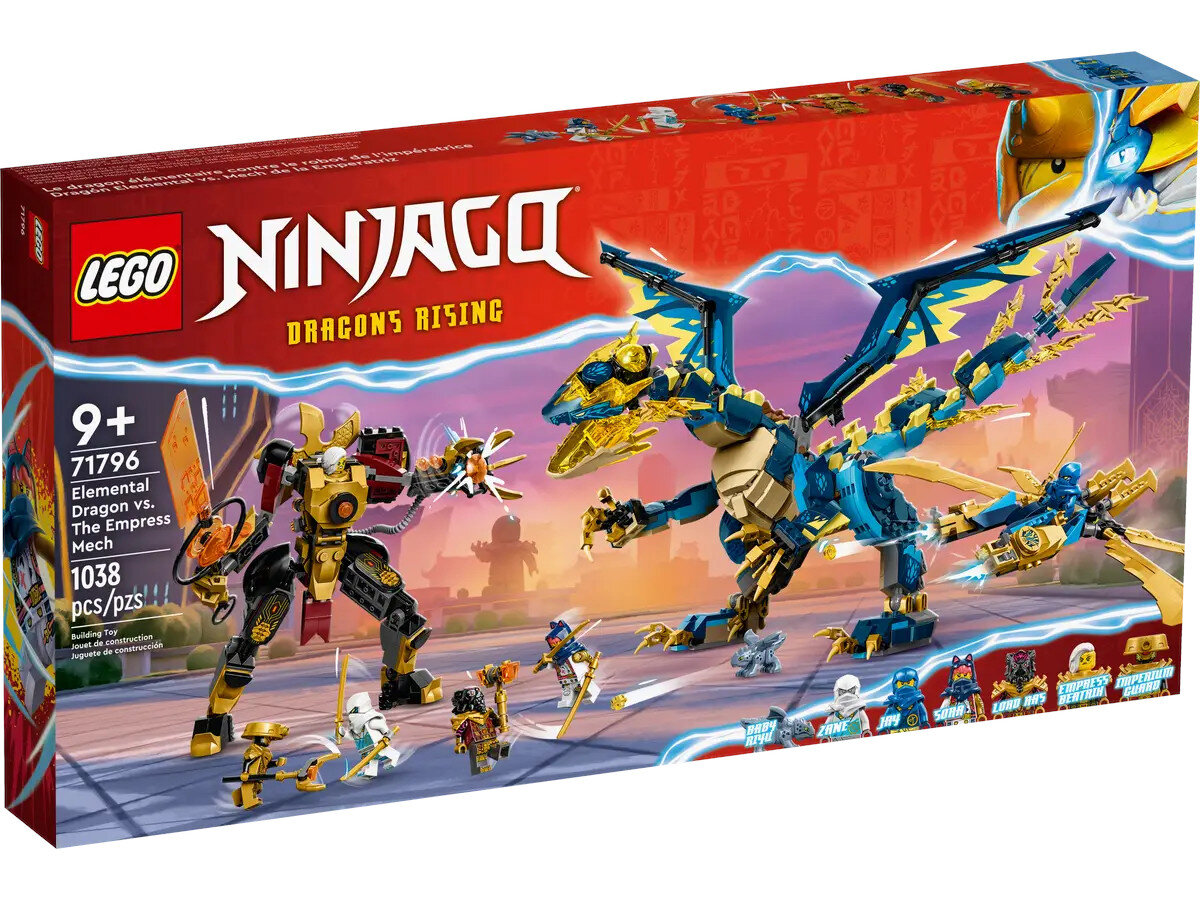 Klocki LEGO Ninjago Smok żywiołu kontra mech cesarzowej (71796)