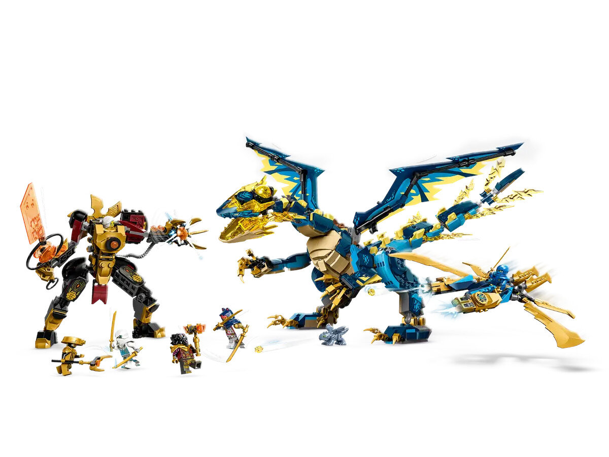 Klocki LEGO Ninjago Smok żywiołu kontra mech cesarzowej (71796)