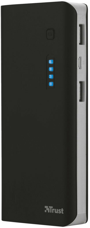 PowerBank TRUST Primo 10000 Czarno-srebrny