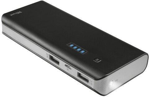PowerBank TRUST Primo 10000 Czarno-srebrny