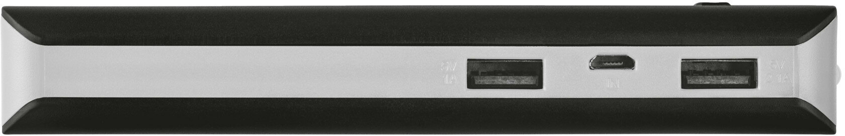 PowerBank TRUST Primo 10000 Czarno-srebrny