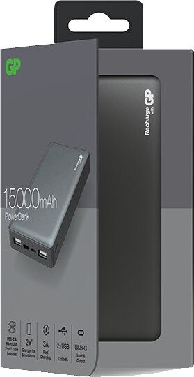 Powerbank GP MP15MAGR 15000mAh Szary