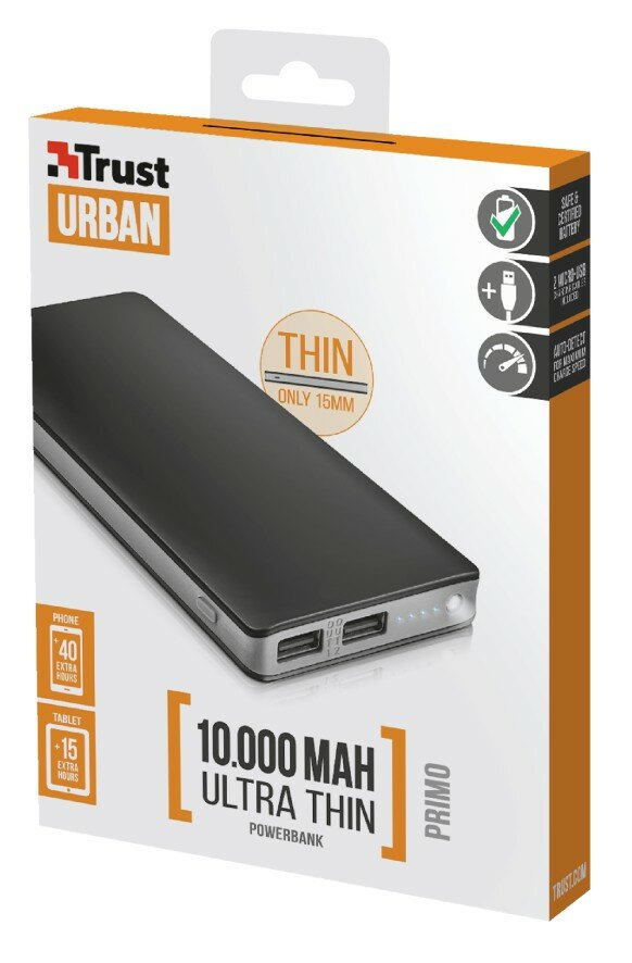 Powebank TRUST URBAN Primo Thin 10000mAh 22577