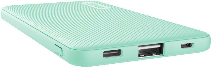 PowerBank TRUST Primo Ultra-thin 5000 mAh Turkusowy