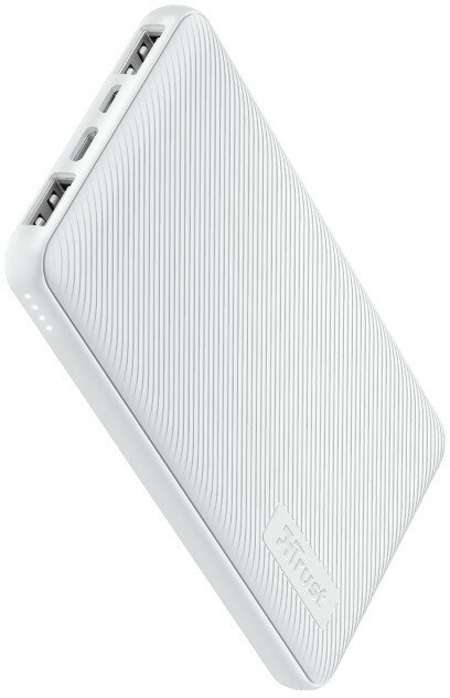 PowerBank TRUST Primo Ultra-thin 10000 mAh Biały