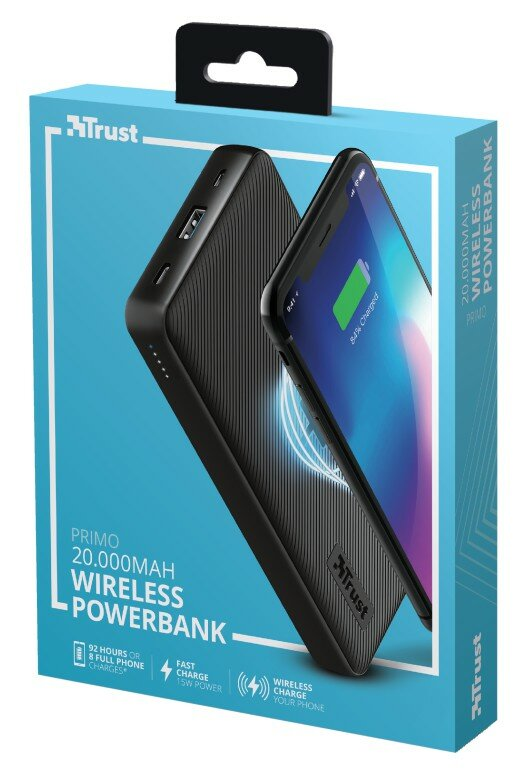 Powerbank TRUST Primo Wireless 20000mAh 23565