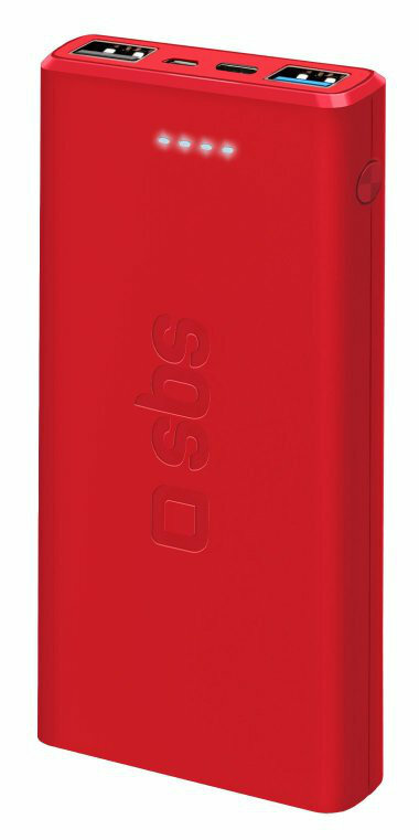 Powerbank SBS 10000mAh Czerwony TTBB10000FASTR