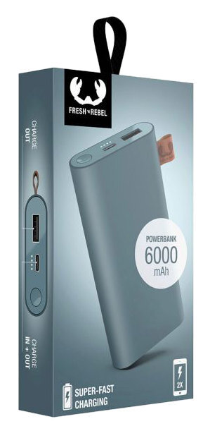 Powerbank FRESH N REBEL 6000 mAh Niebieski (Dive Blue)
