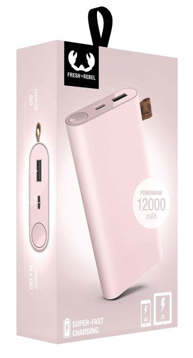 Powerbank FRESH N REBEL 12000 mAh Różowy (Smokey Pink)