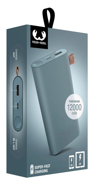 Powerbank FRESH N REBEL 12000 mAh Niebieski (Dive Blue)