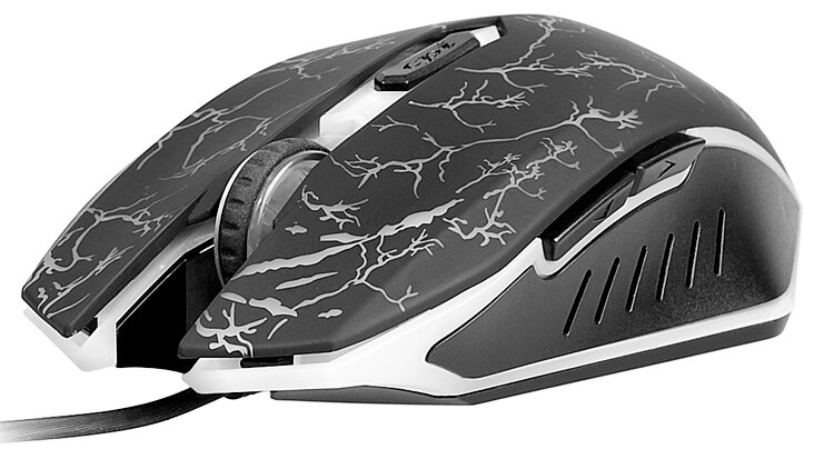 Mysz przewodowa TRACER Battle Heroes GHOST Light Edition Czarno-biały