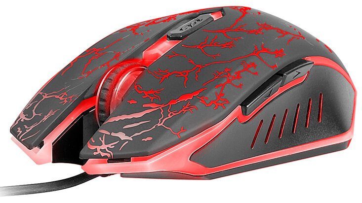 Mysz przewodowa TRACER Battle Heroes GHOST Light Edition Czarno-biały