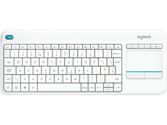 Klawiatura bezprzewodowa LOGITECH Wireless Touch Keyboard K400 Plus Biały 920-007146