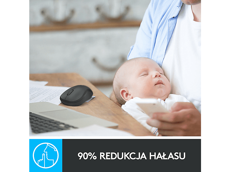 Logitech M220 Silent Mouse Czarny   910-004878 – zdjęcie 2